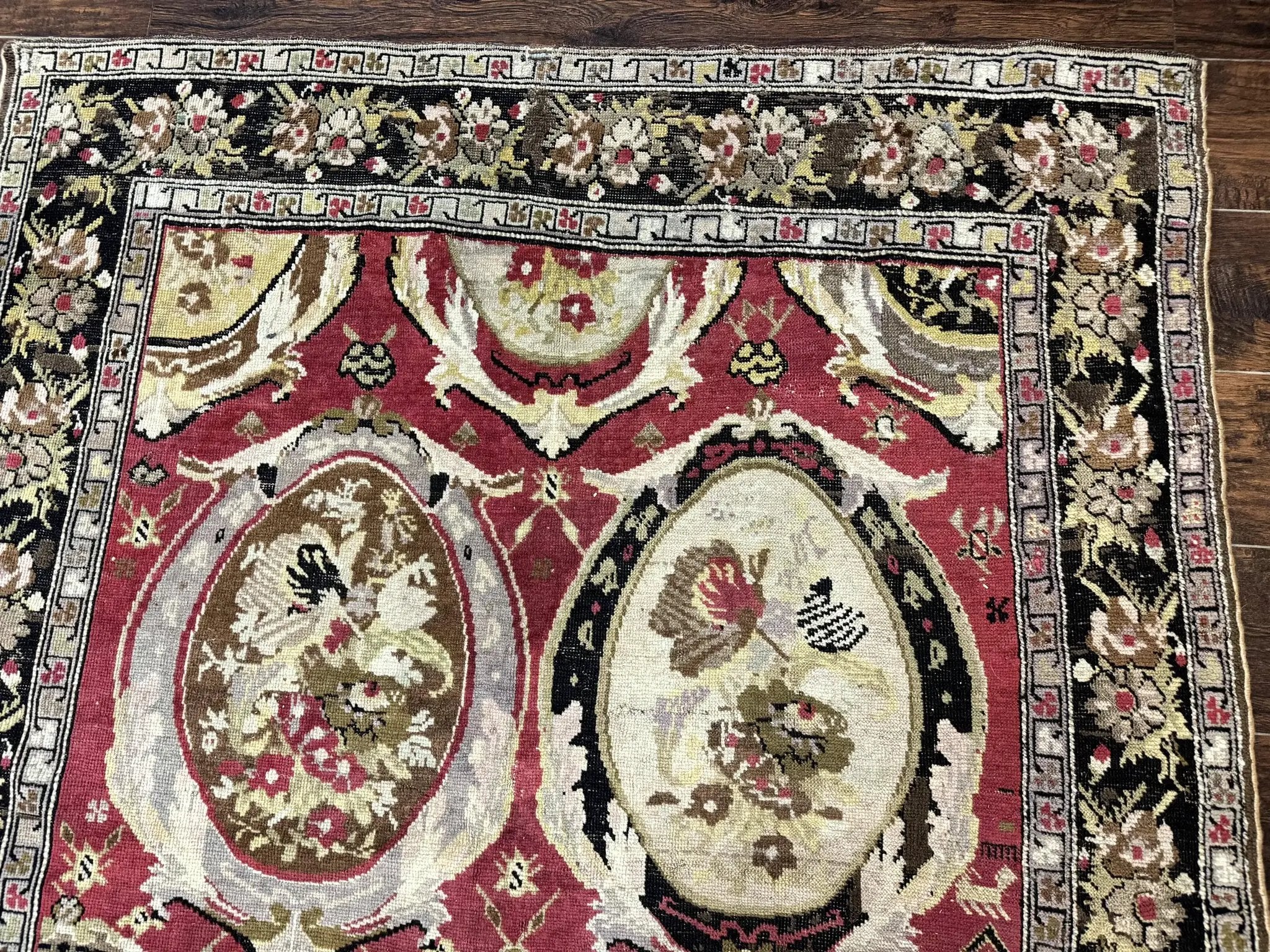 Antique Caucasian Karabakh Rug 5x10 by Jewel Rugs