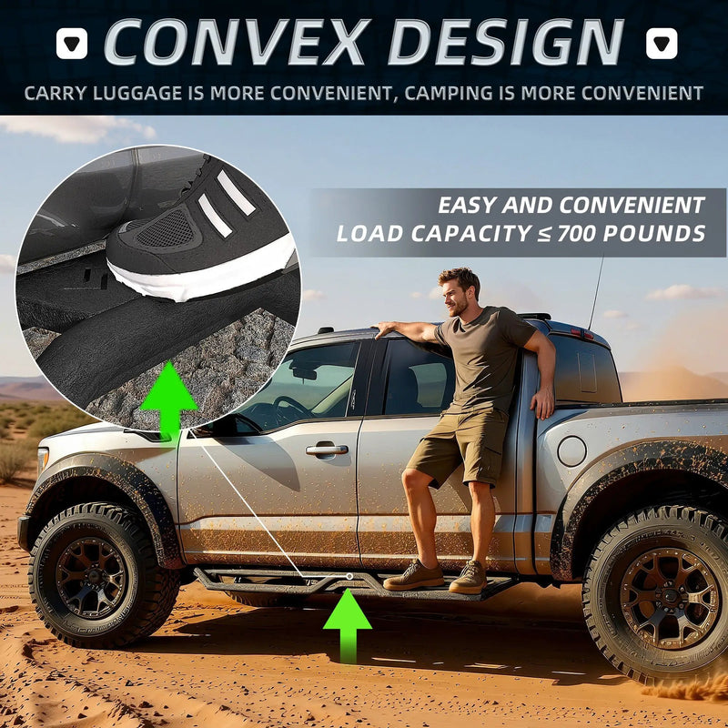 6" Running Boards Side Steps For 2015-2026 Ford F-150 Super Crew Cab by HouseOfZazla