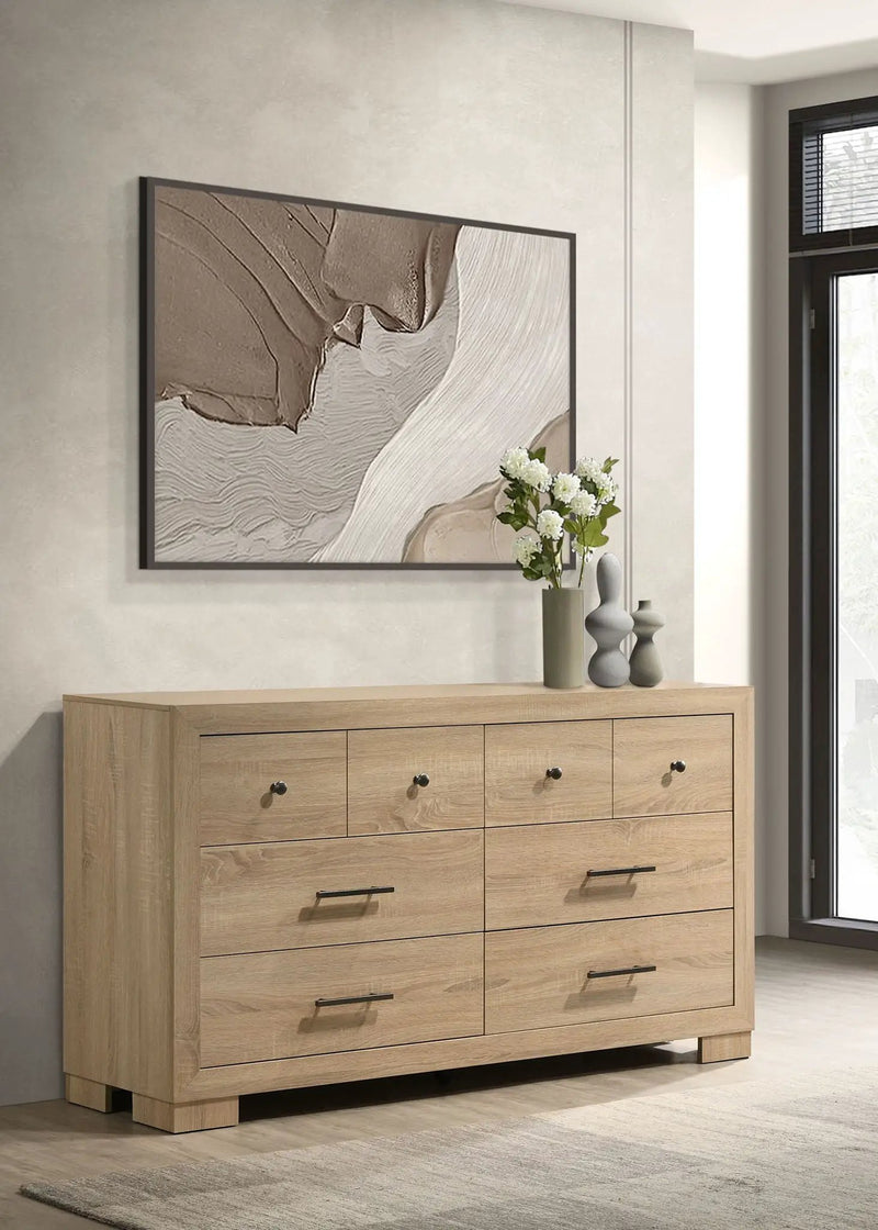 Arielle 6-drawer Bedroom Dresser Cabinet Light Oak by Unique Piece Furniture