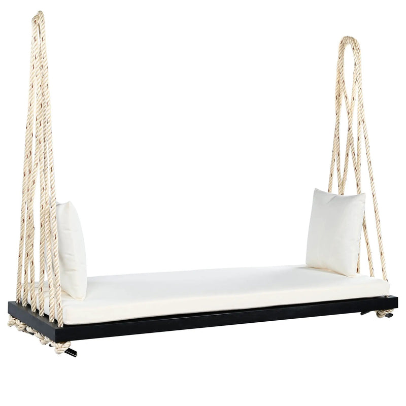 Patio Wooden Swing Chair Hanging Porch Swing Bench by HouseOfZazla