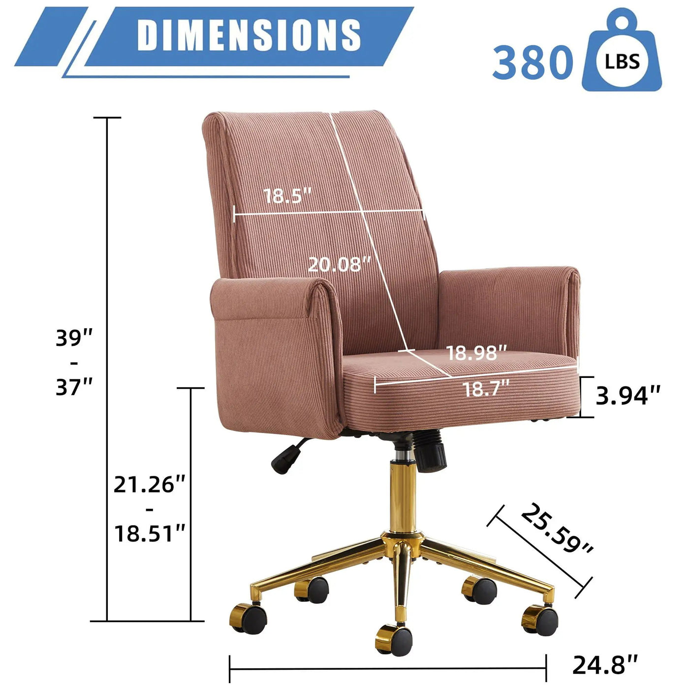 Ergonomic Mid Back Office Chair by HouseOfZazla
