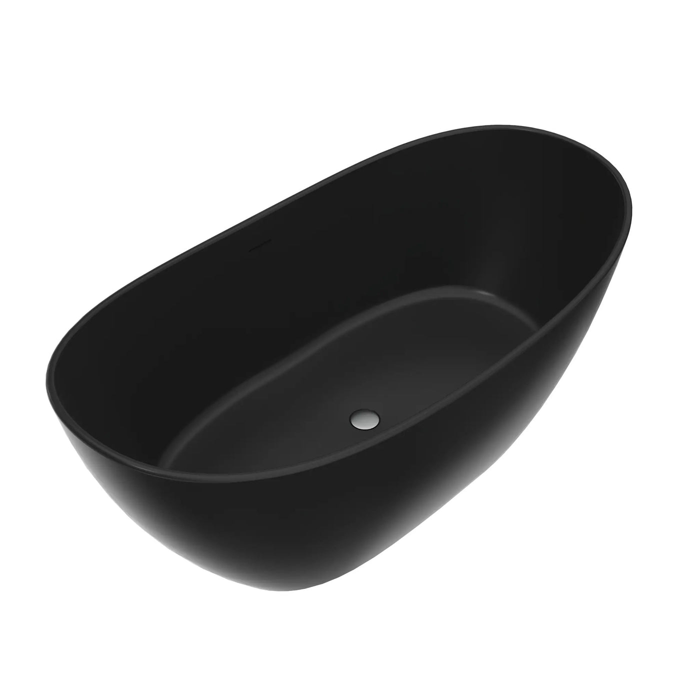 65 Inch Artificial Stone Solid Surface Freestanding Bathroom Bathtub by HouseOfZazla