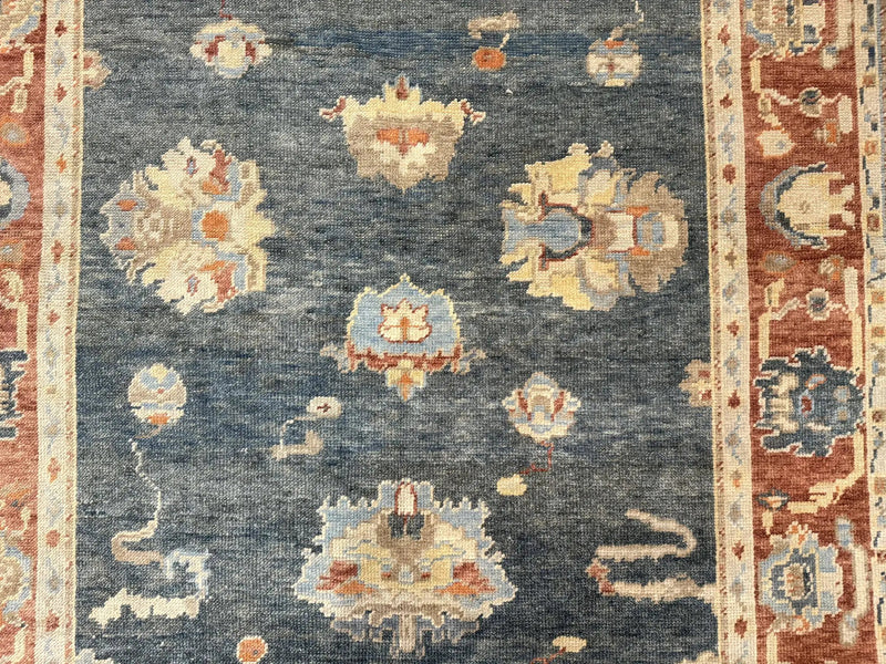 Turkish Oushak Rug 6x9, Sultanabad Carpet, Medium Size Oriental Rug by Jewel Rugs