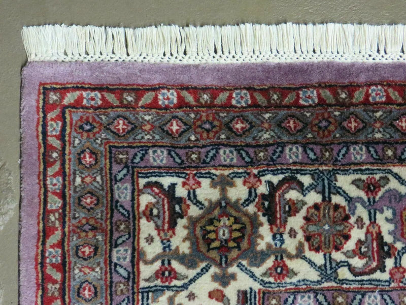 8' X 10' Vintage Fine Handmade India Wool Rug Hand Knotted Carpet Detailed Nice by Jewel Rugs