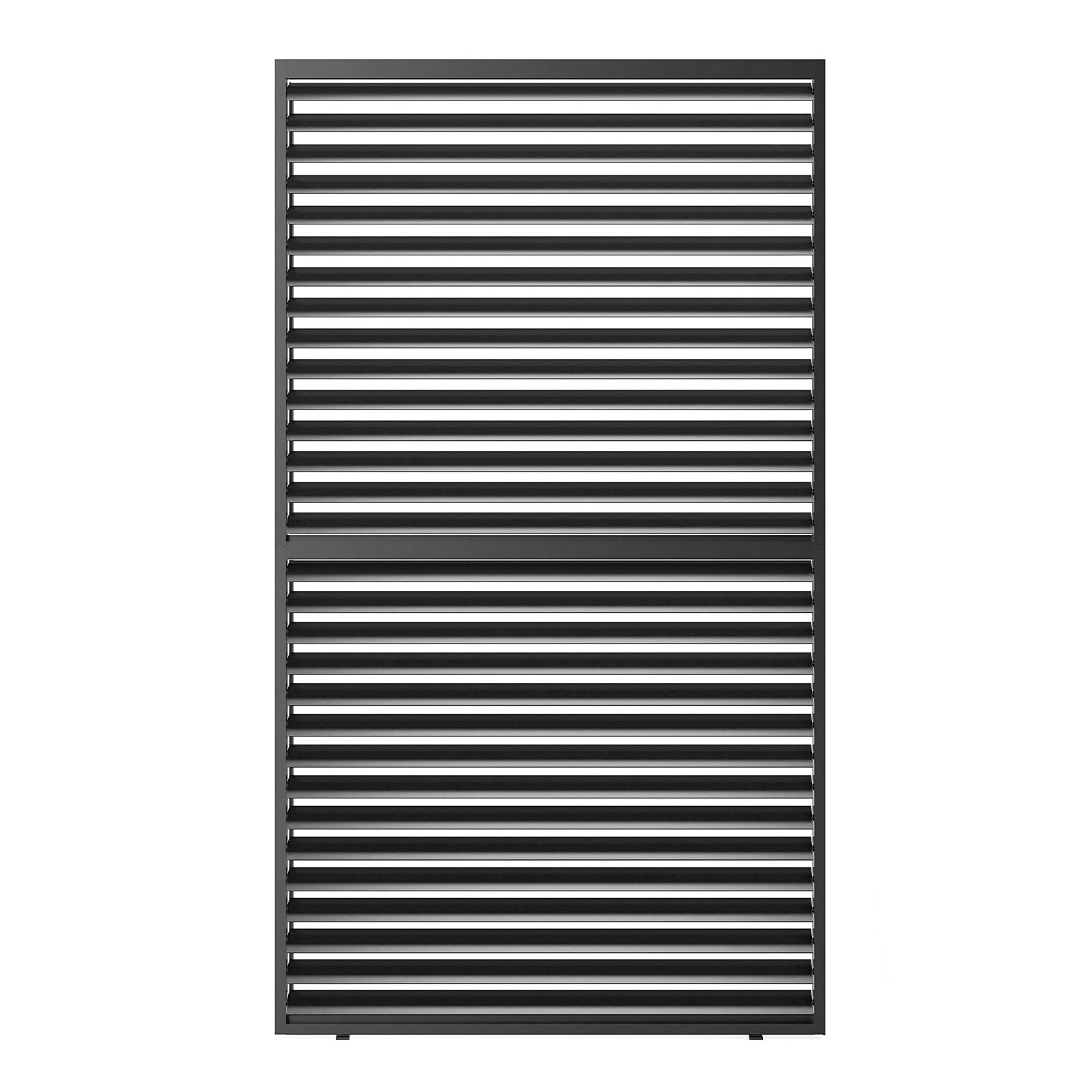 Louver Grille 1 / 3 10Ft Frame & Louvers - Black by HouseOfZazla