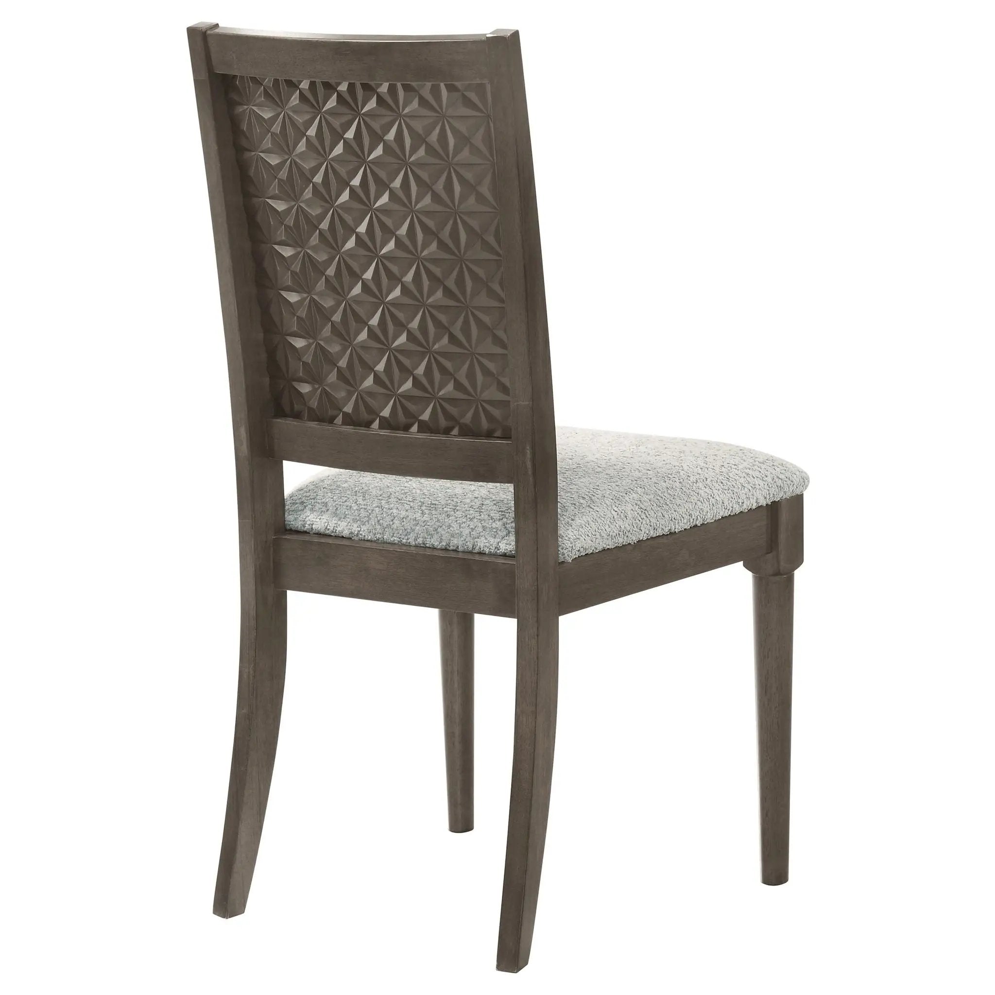 Perkins - Upholstered Dining Side Chair (Set of 2) - Dark Brown by HouseOfZazla