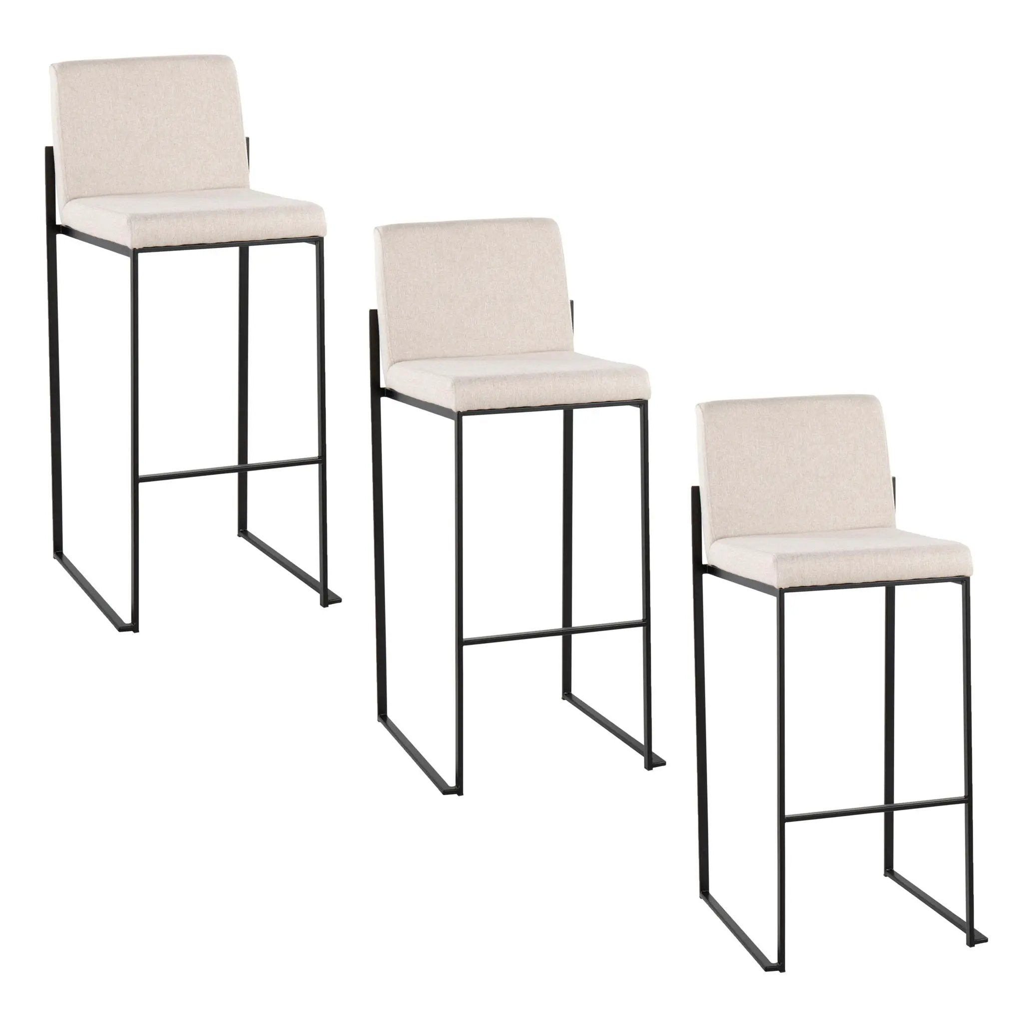 Fuji - Contemporary High Back Barstool Elegant Design by Unique Piece Furniture