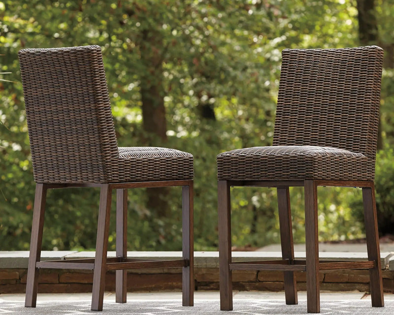Paradise Trail - Barstool (Set of 2) - Medium Brown by Unique Piece Furniture