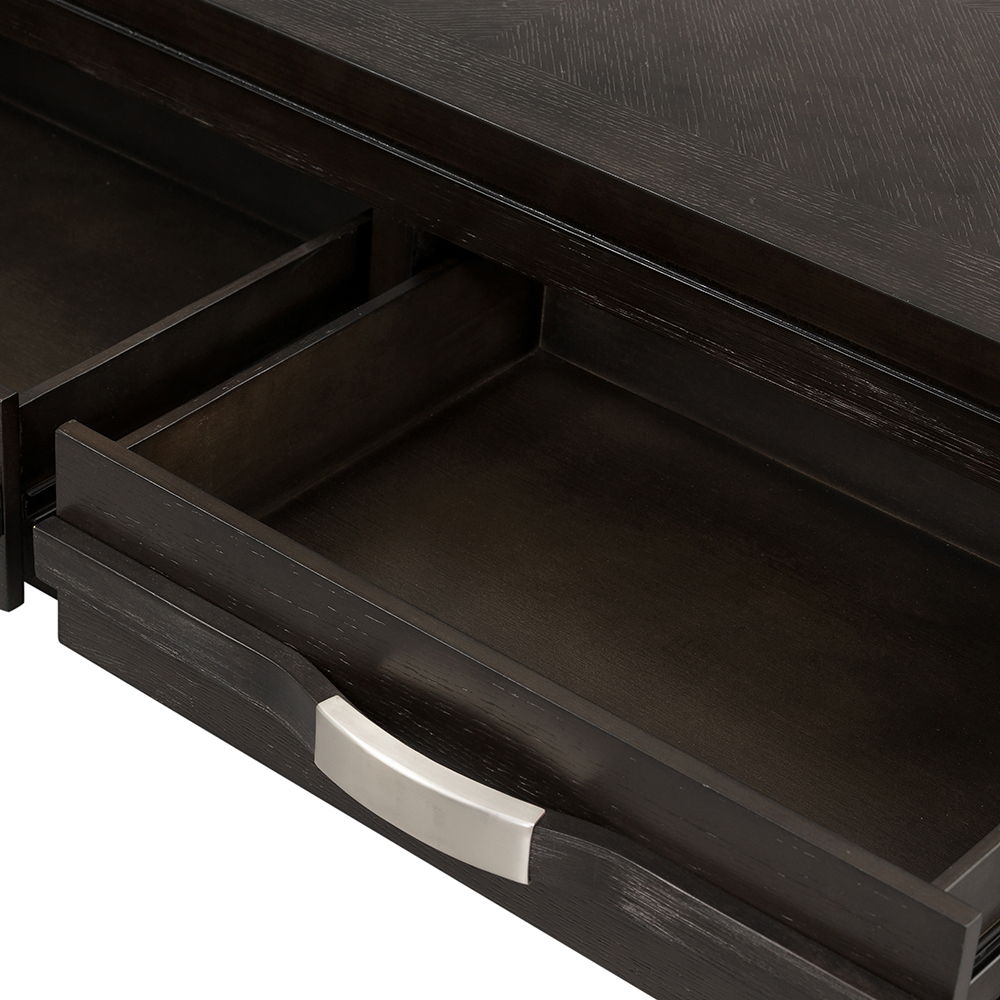 Elegant Dark Brown End Table with Storage Drawer and Shelf, photo 17 of 33