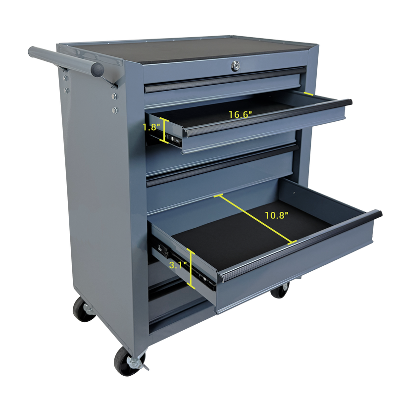 Rolling Metal Tool Chest with 7 Drawers, 20" Steel Cabinet by HouseOfZazla
