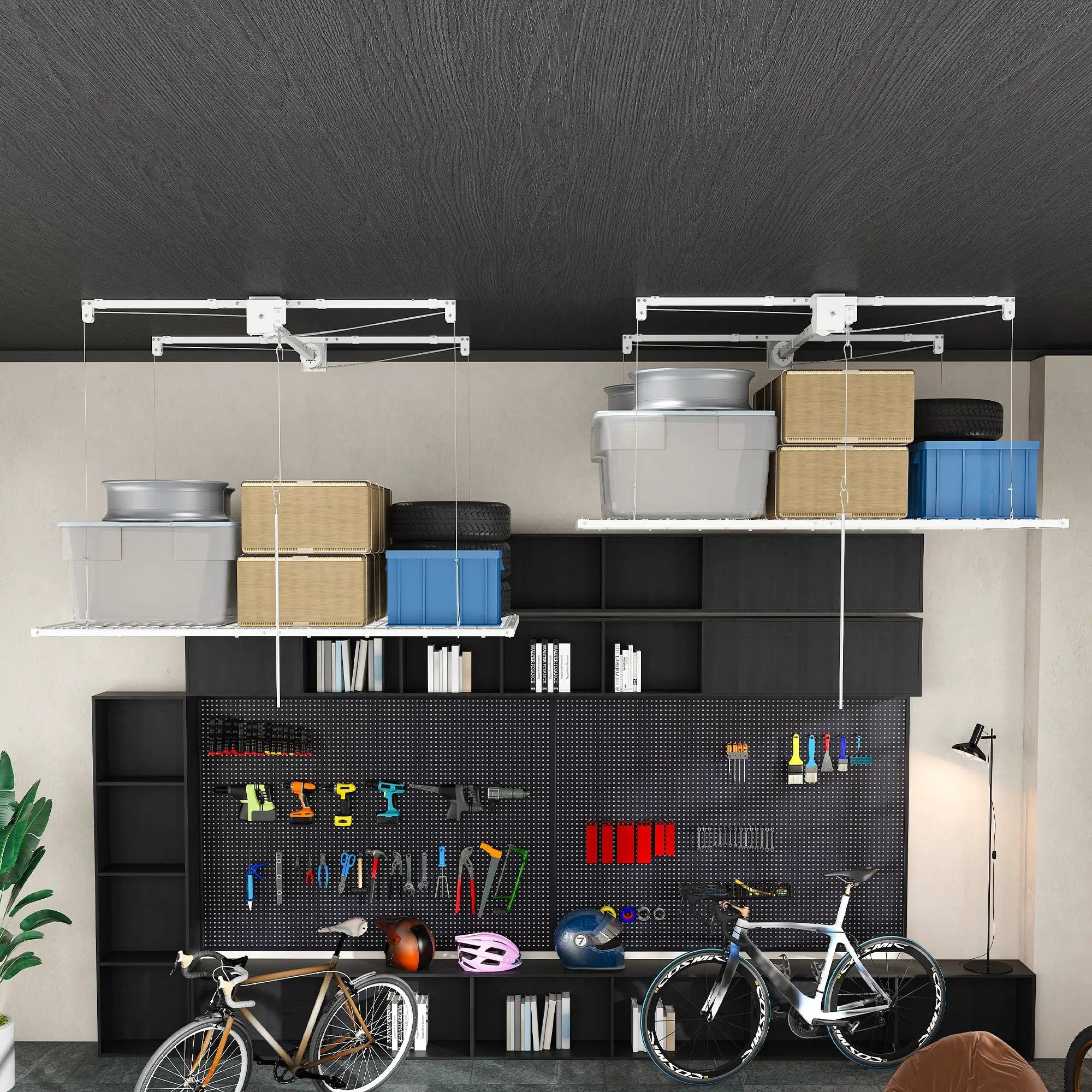 Overhead Garage Storage Rack - 4x8 FT by HouseOfZazla