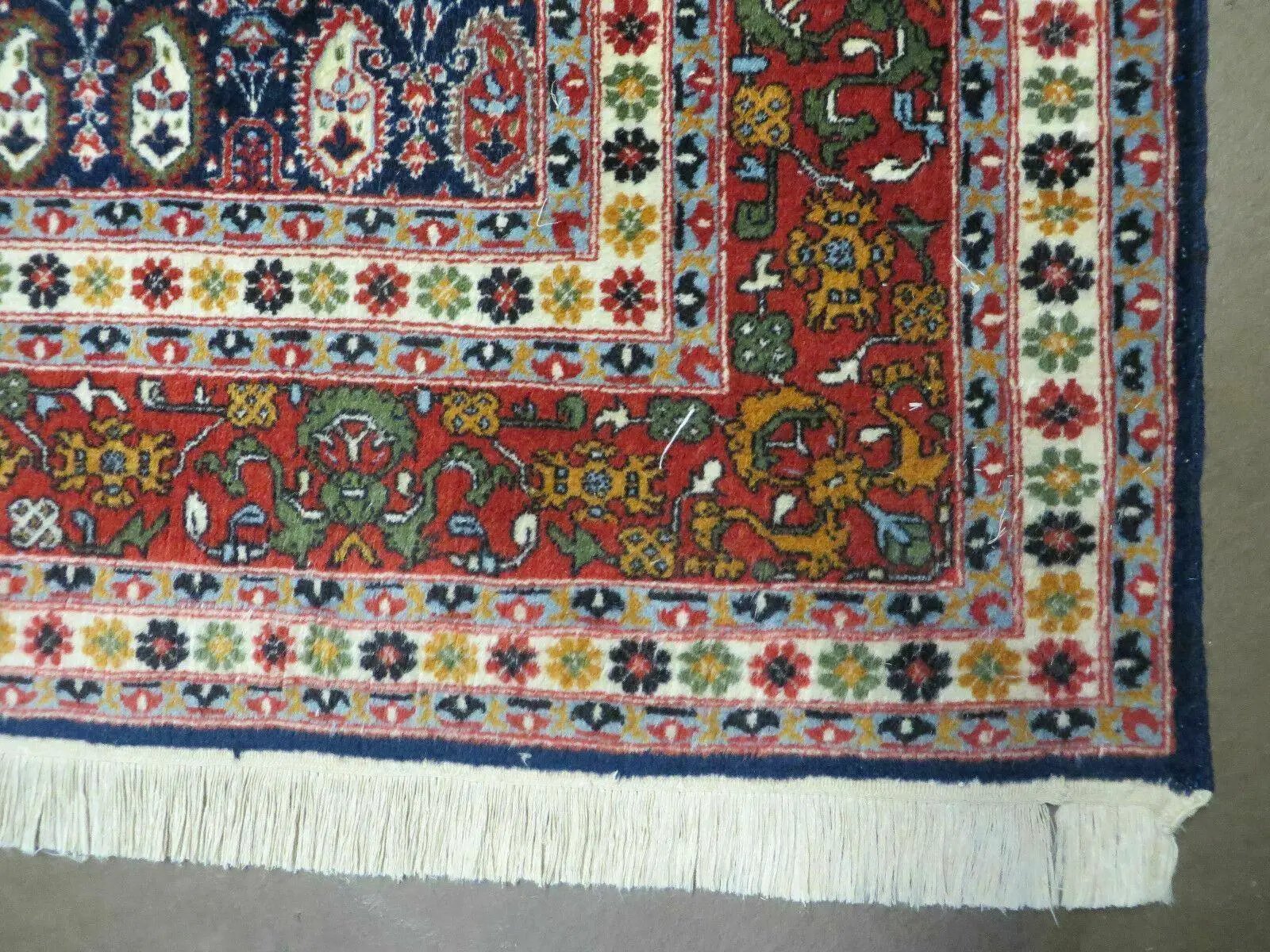 6' X 9' Vintage Fine Handmade India Paisley Rug Hand Knotted Carpet Organic Dye by Jewel Rugs