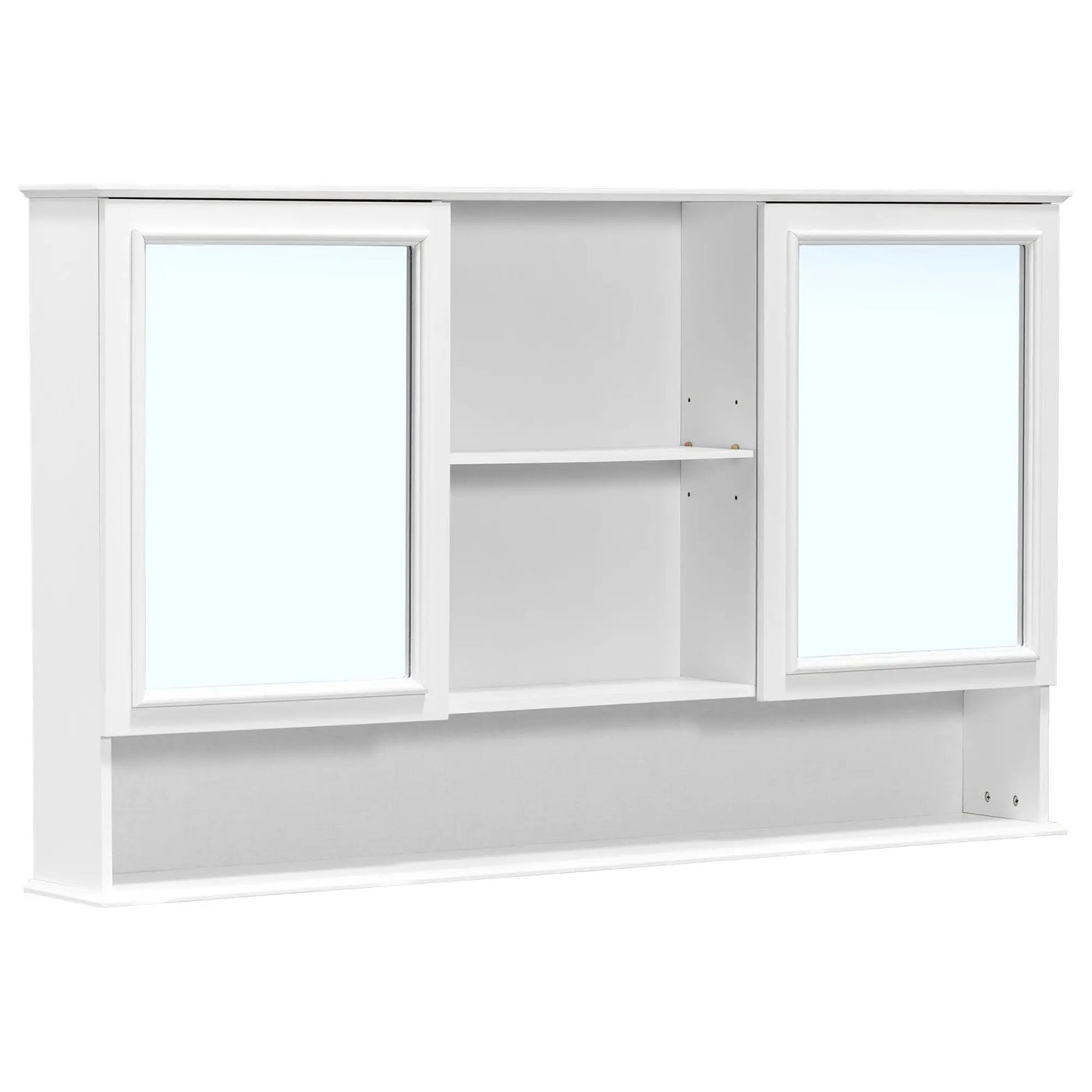 Double Sink Bathroom Vanity Set with Wall Mount Mirror Cabinet by HouseOfZazla