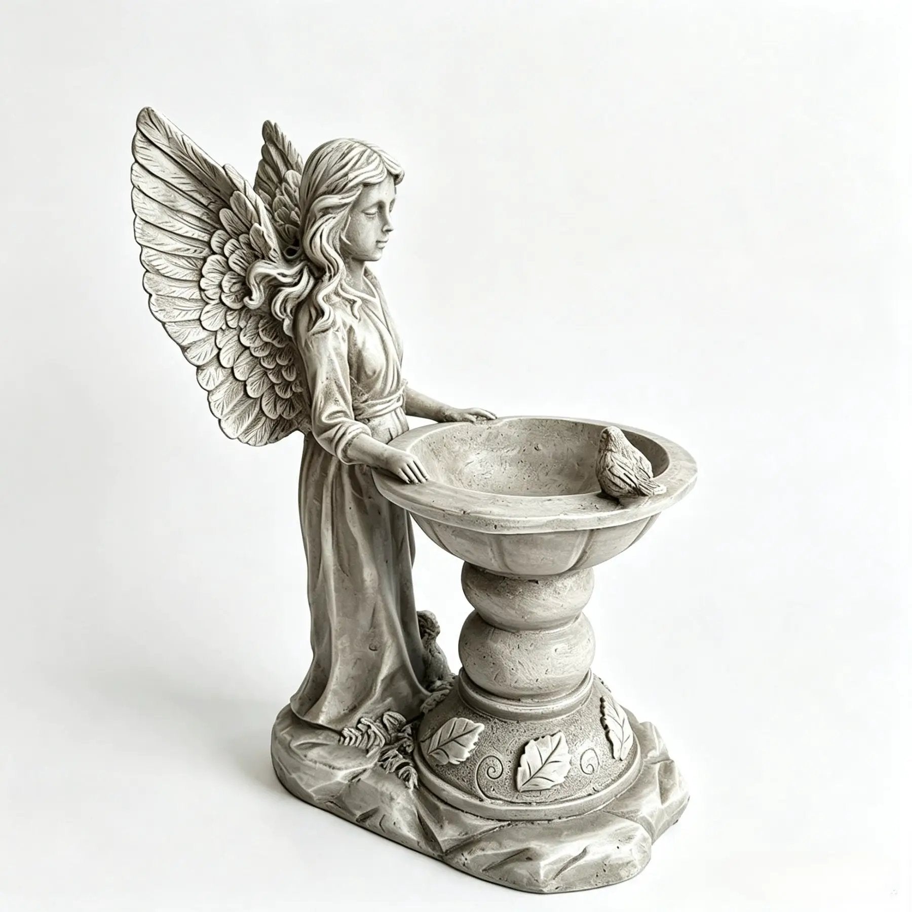 15.35" High Angel Bird Bath Sculpture by HouseOfZazla