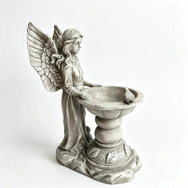 15.35" High Angel Bird Bath Sculpture by HouseOfZazla