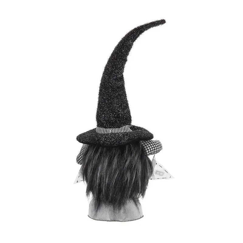 Set of 2 Black Fabric Gnomes with 'Boo' Banner by HouseOfZazla