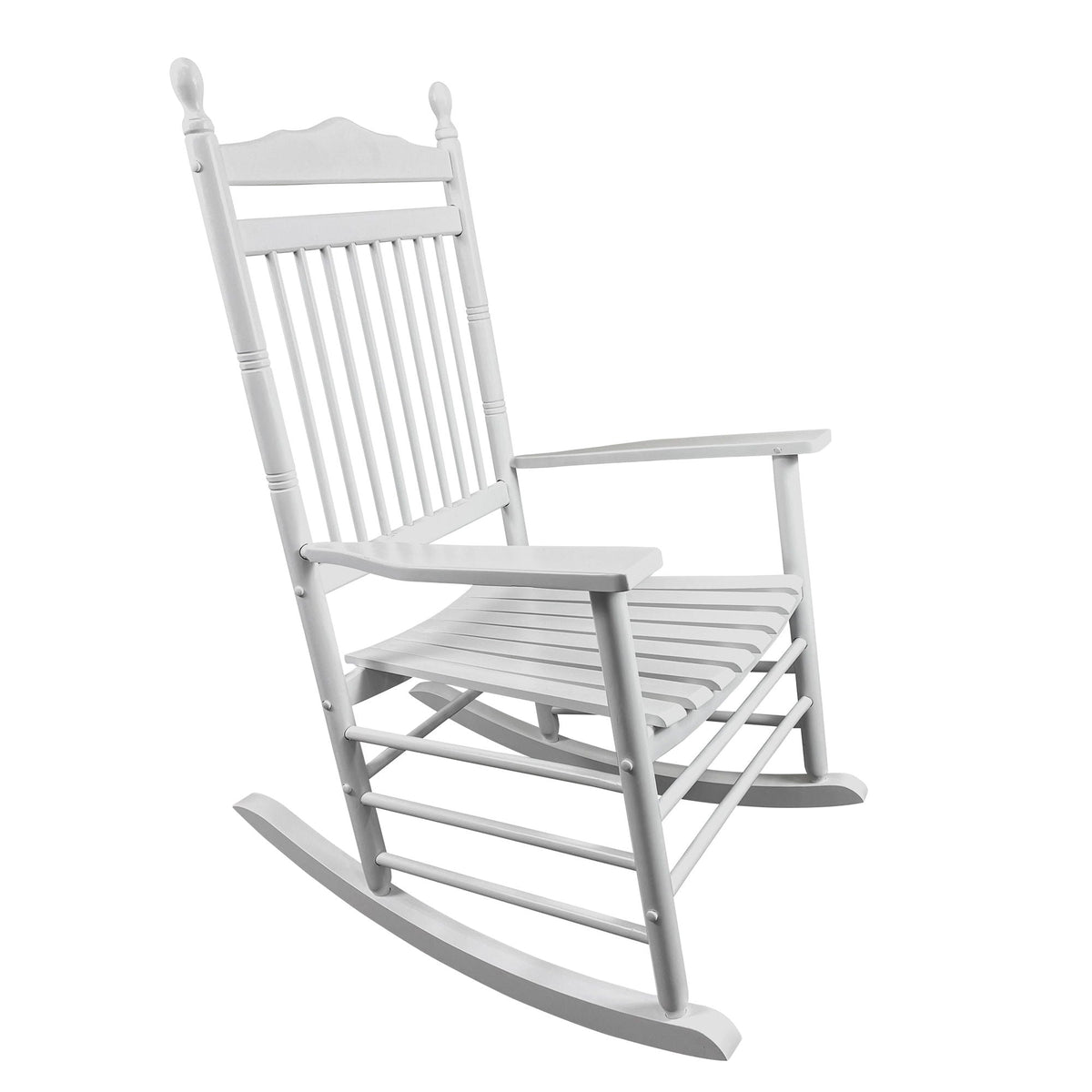 Wood Rocking Chair with Wide Seat - White or Black, photo 11 of 19