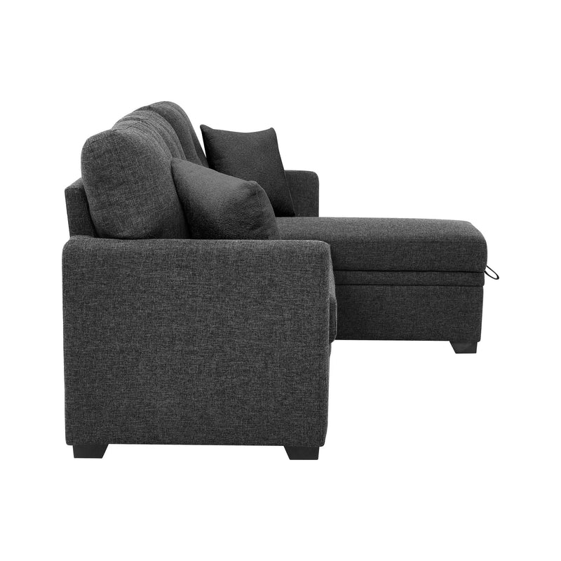 76.5" Sectional with Pull-Out Bed by HouseOfZazla