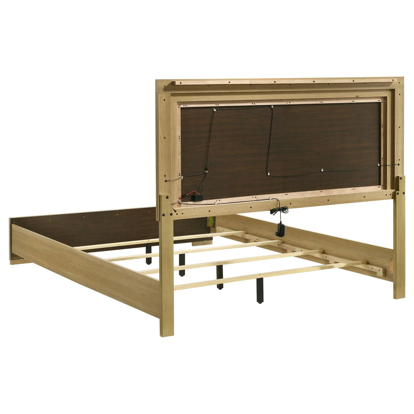 Lincoln - LED Panel Bed With Touch Light Headboard by HouseOfZazla