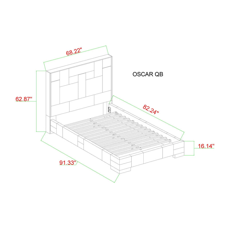 Yaris - Contemporary Bed With Wireless Charging And LED Lights