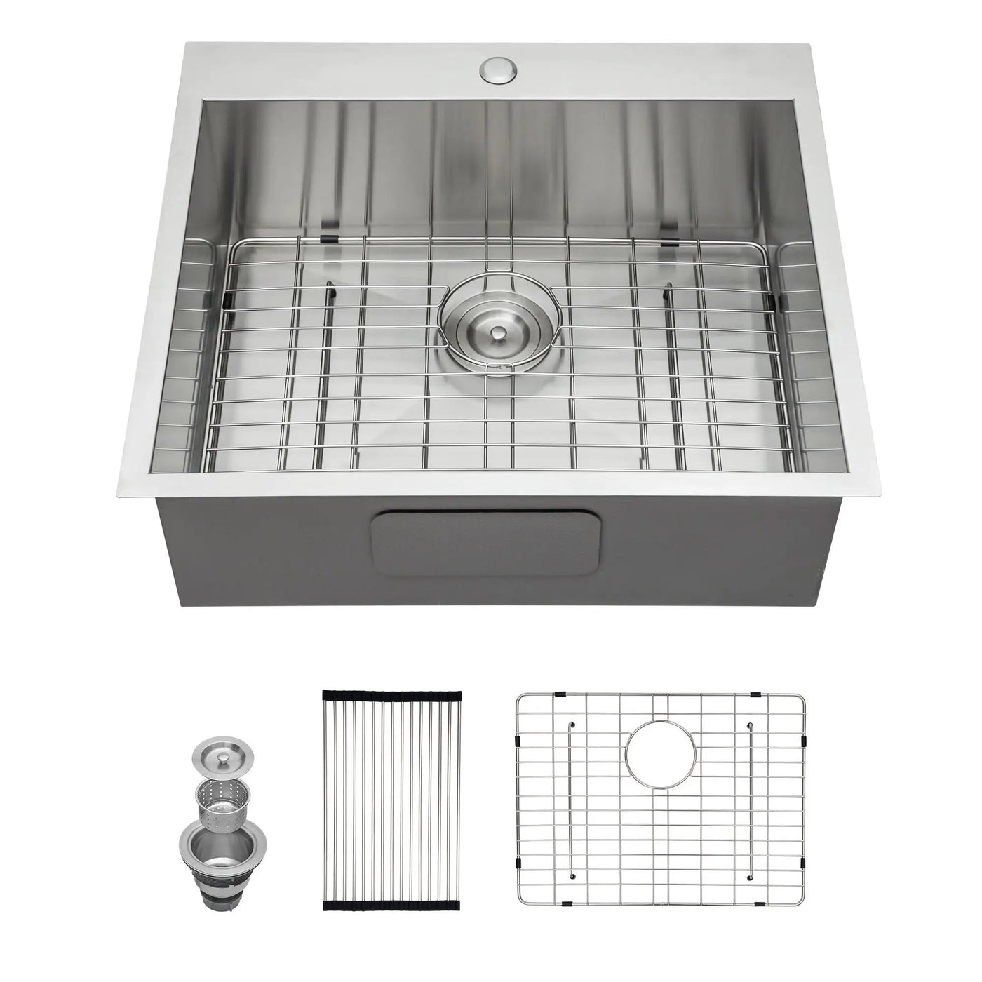 Stainless Steel Drop In Kitchen Sink, Topmount by HouseOfZazla