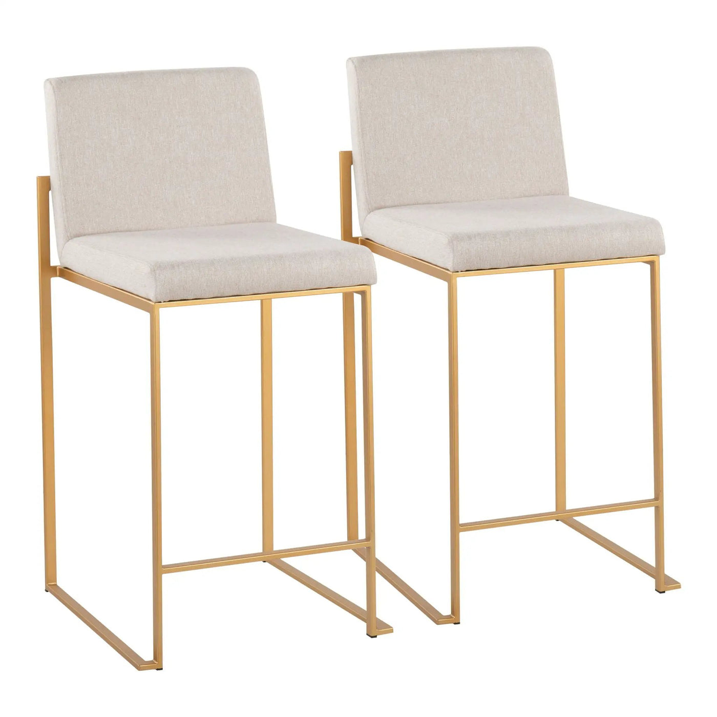 Fuji - Contemporary High Back Stylish Counter Stool by HouseOfZazla