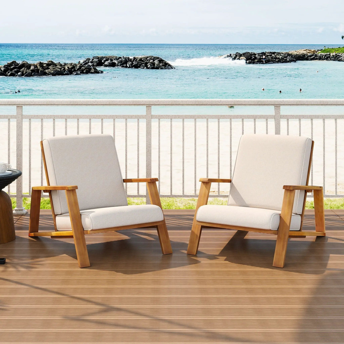 Outdoor Patio Lounge Chair Set of 2 by HouseOfZazla