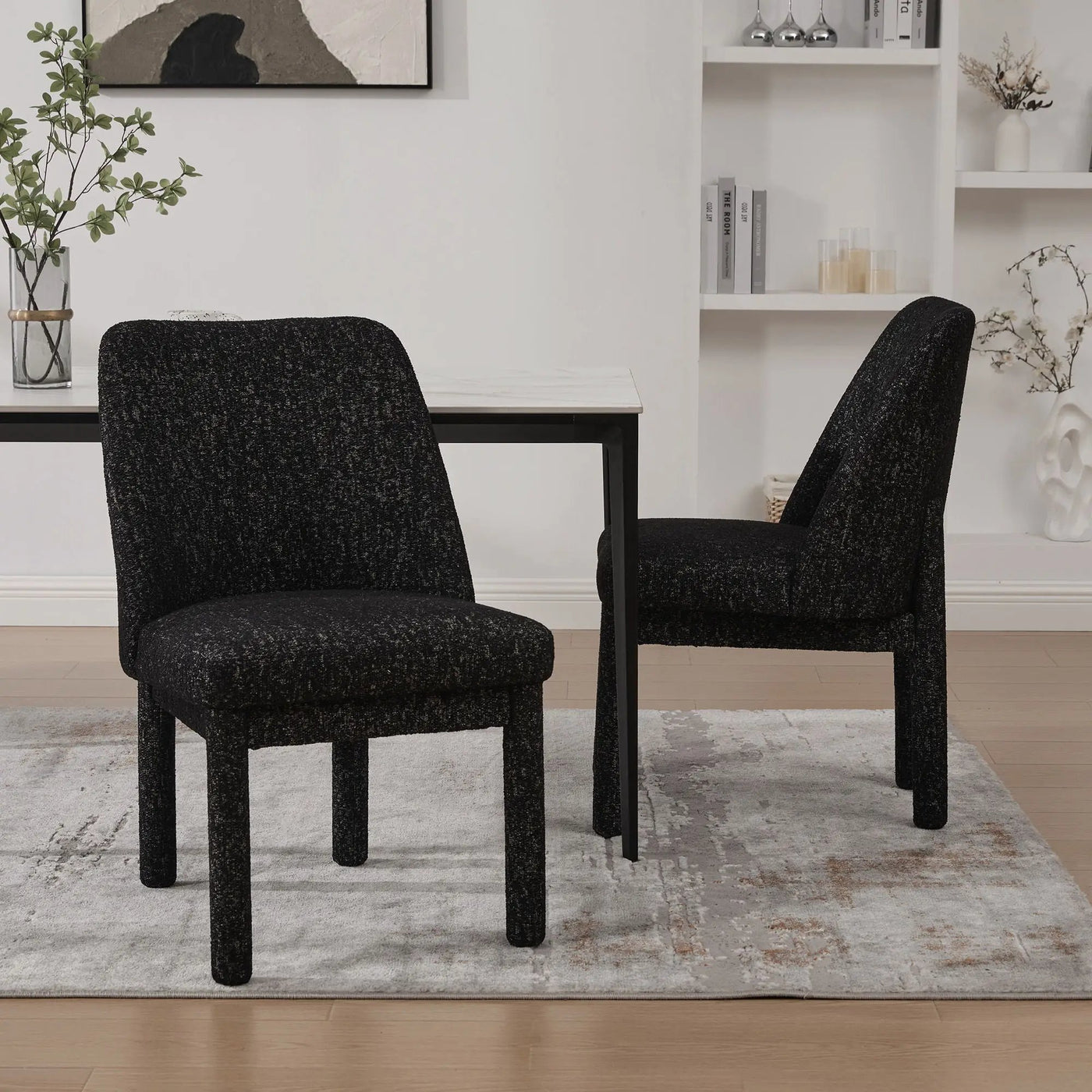 Wide Minimalist Dining Chair by HouseOfZazla