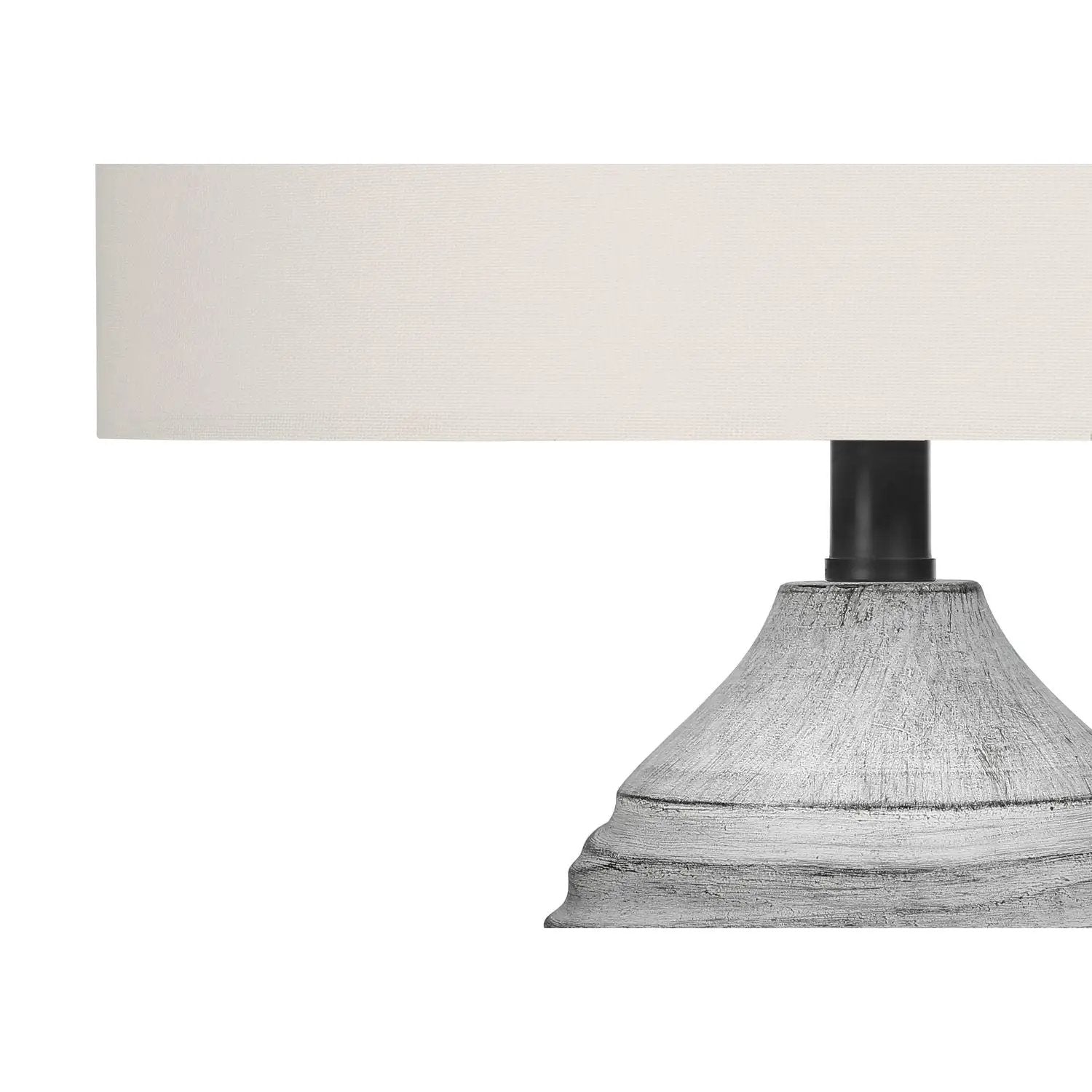 Lighting, Table Lamp, Resin, Modern - Gray / Cream by Unique Piece Furniture