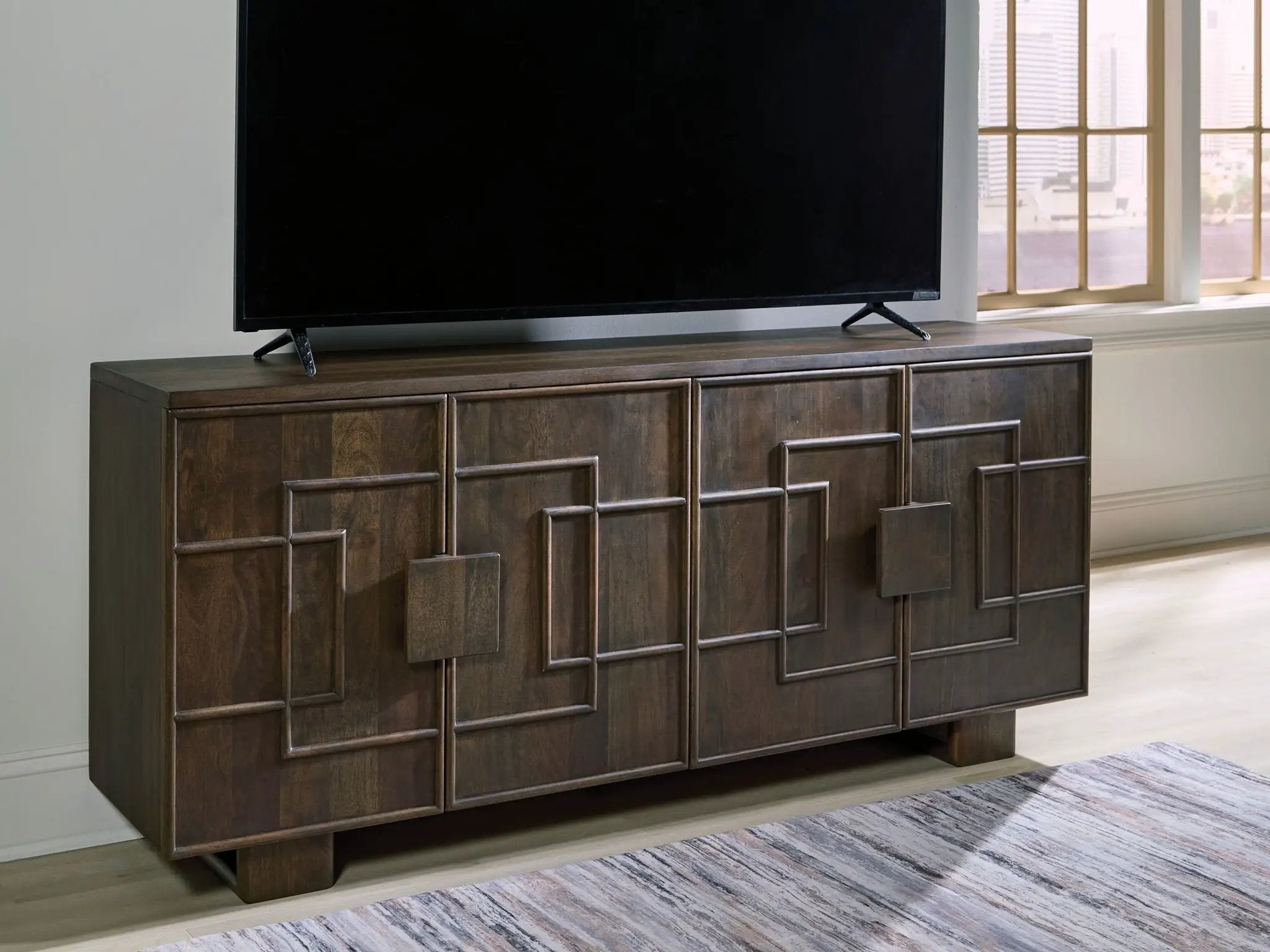 Cato - Accent Cabinet - Dark Brown by Unique Piece Furniture