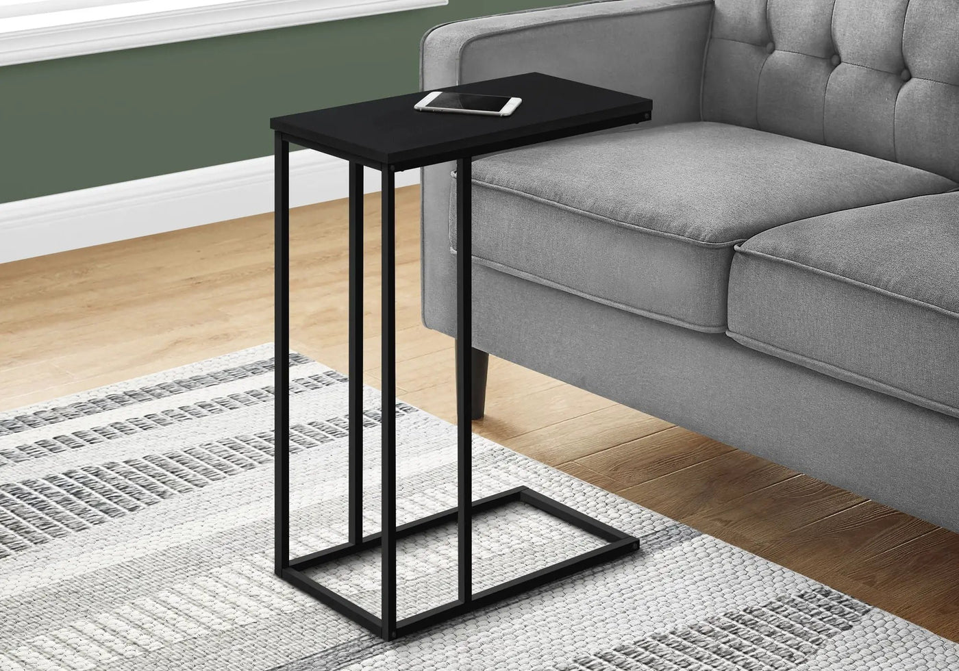 Accent Table, C-Shaped, Space-Saving Functionality by HouseOfZazla