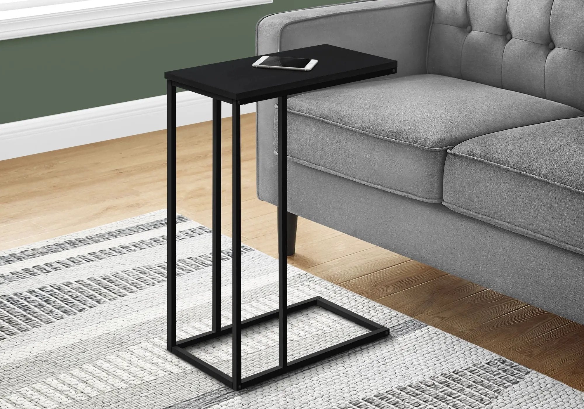 Accent Table, C-Shaped, Space-Saving Functionality by HouseOfZazla