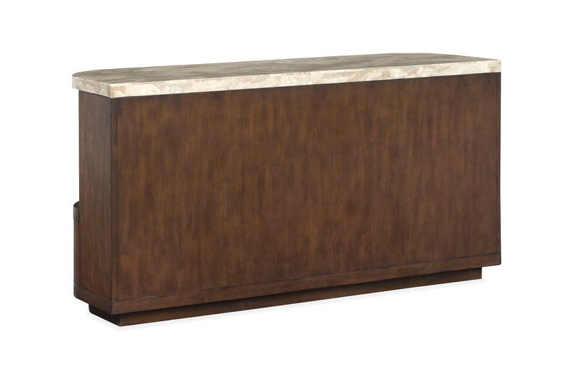 McPherson - Demilune Sofa Table - Burnt Umber, photo 5 of 7