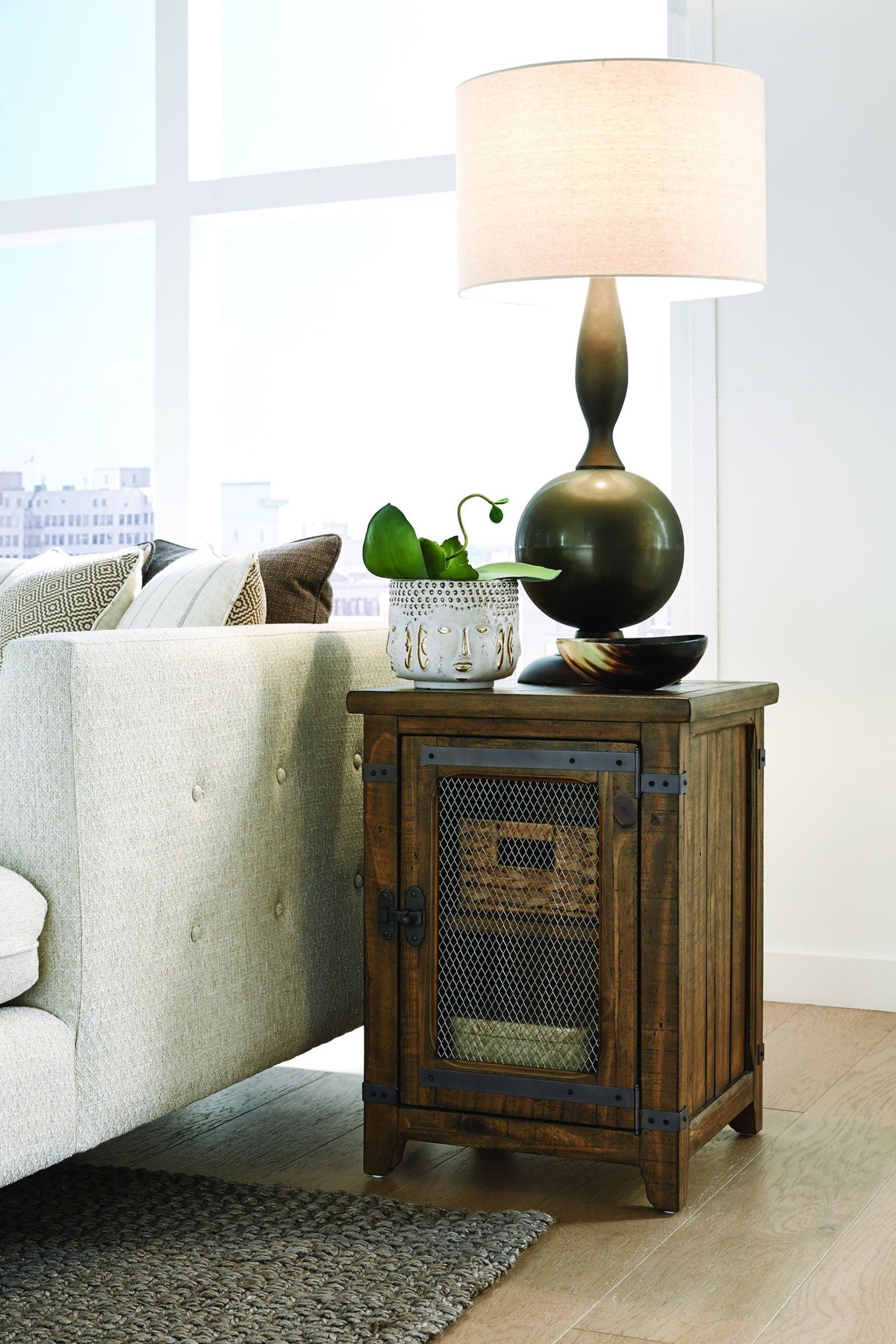 Chesterfield - Chairside End Table - Farmhouse Timber, photo 4 of 7