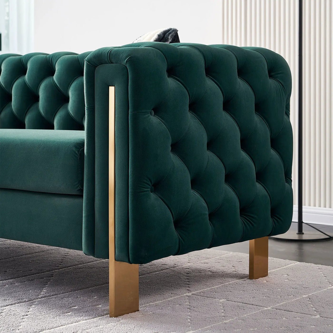 Chesterfield - Modern Tufted Living Room Sofa, 84.25''W Couch by HouseOfZazla