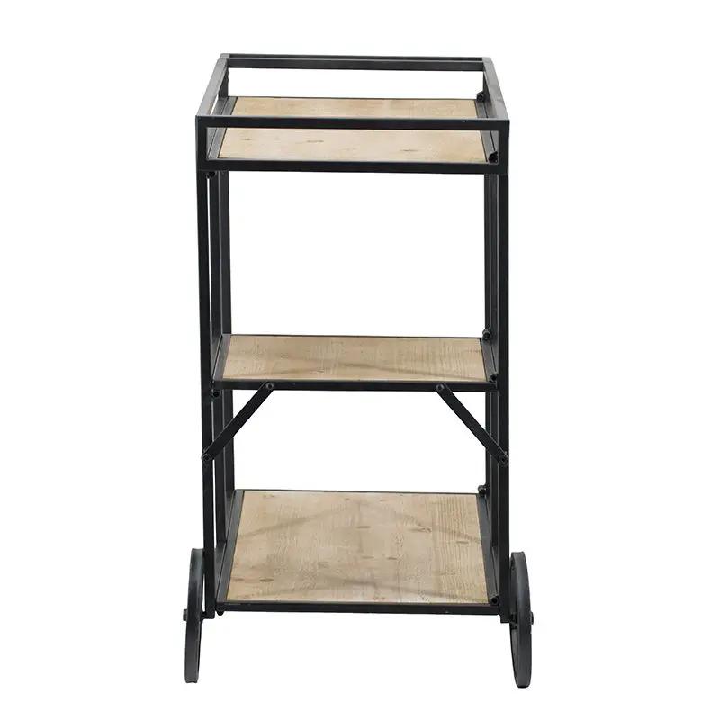 Shelf With Wheel - Black / Brown by HouseOfZazla