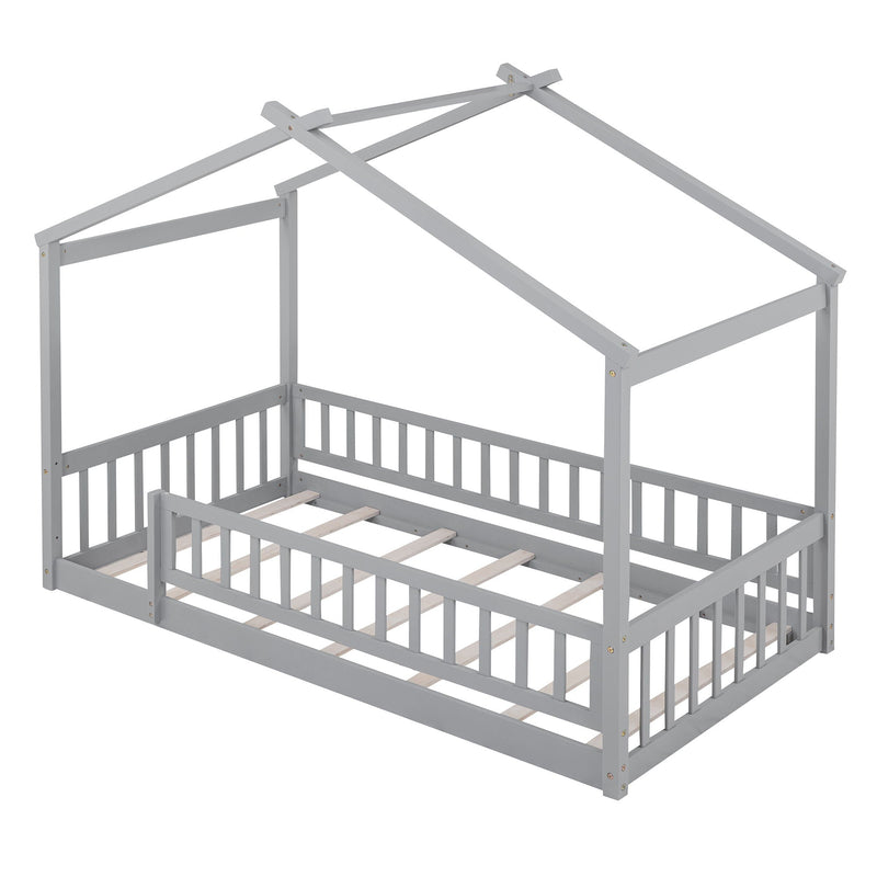 Bed House Bed Frame With Fence