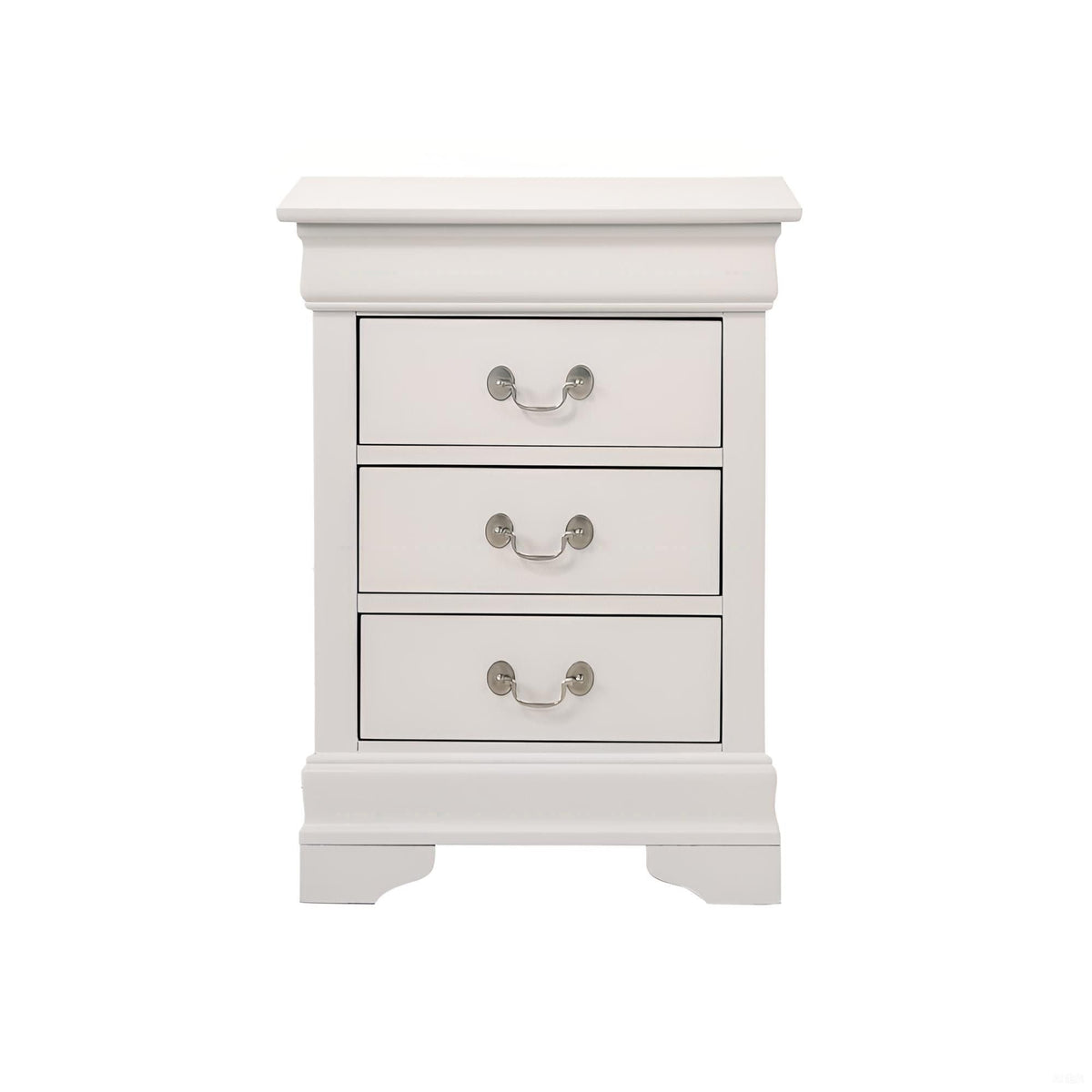 Louis Phillipe Wood Nightstand with Storage Drawers - Multiple Colors, photo 12 of 40