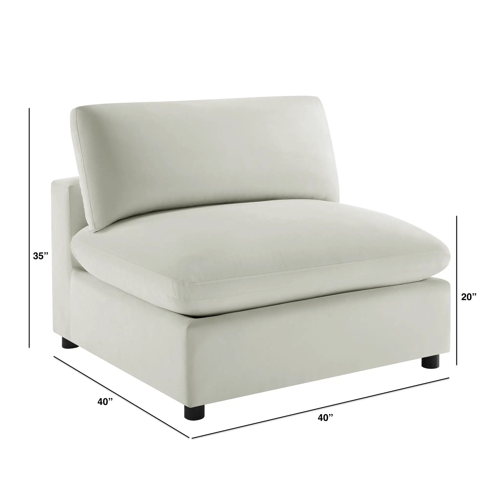 Caylie - Armless Slipper Chair by HouseOfZazla