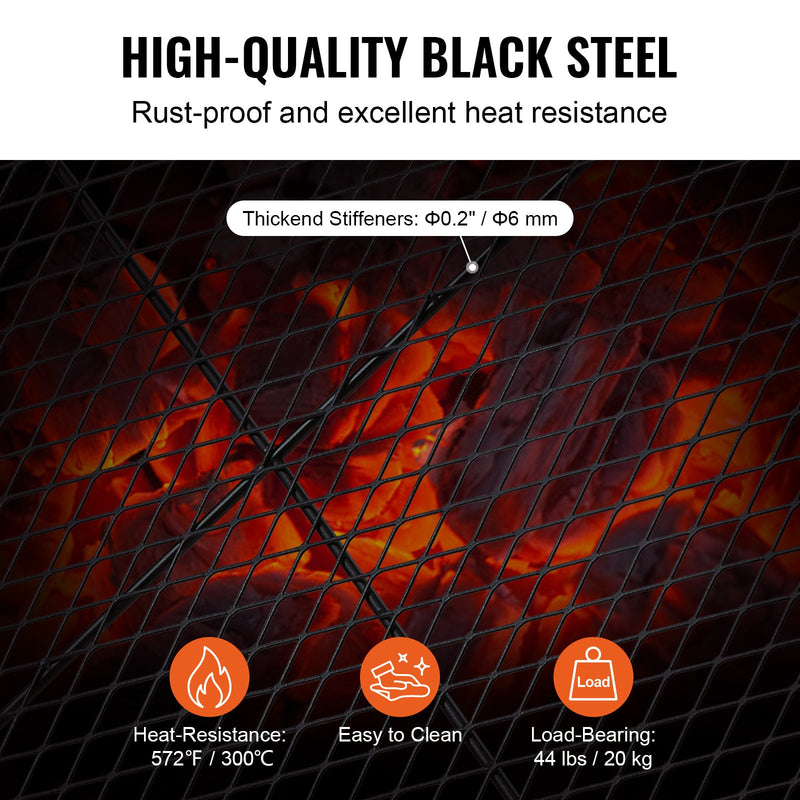 X-Marks Fire Pit Grill Grate, 36 Inch by HouseOfZazla