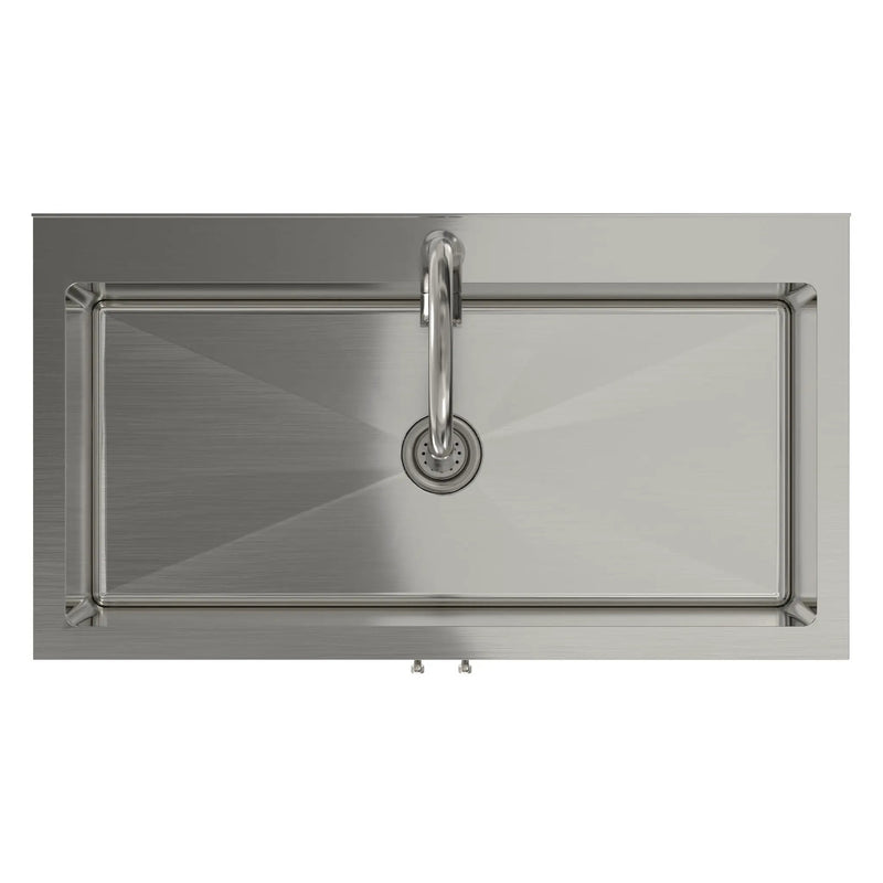 Reed - Deluxe Laundry Cabinet With Pull-Out Faucet And Stainless Steel Sink by HouseOfZazla