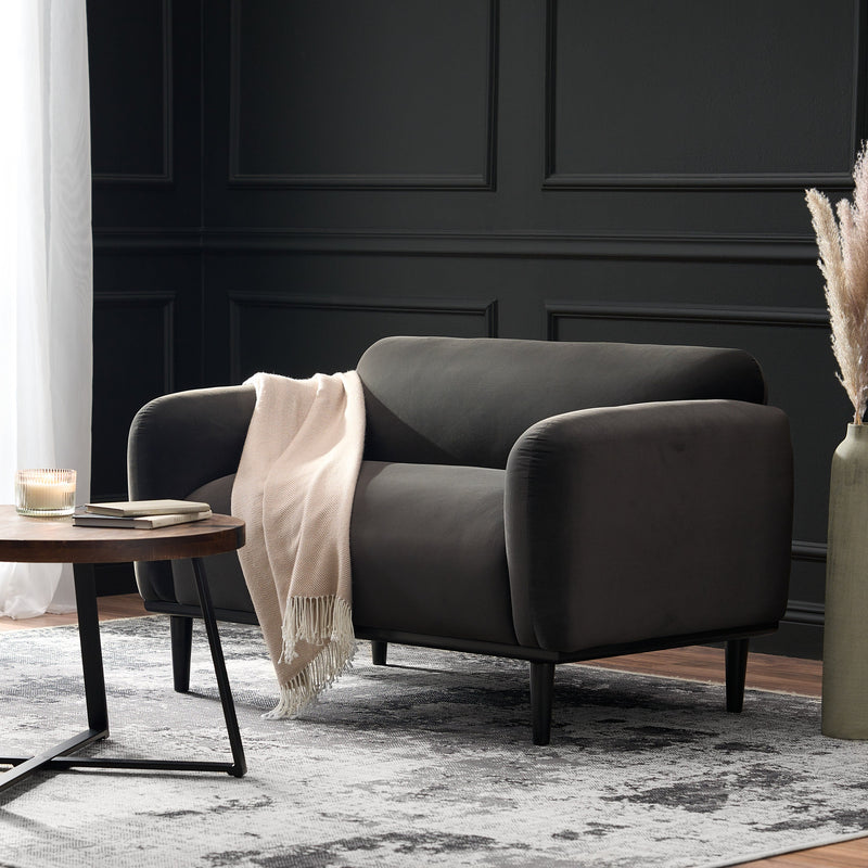 Loveseat Sofa - 50" Dark by HouseOfZazla