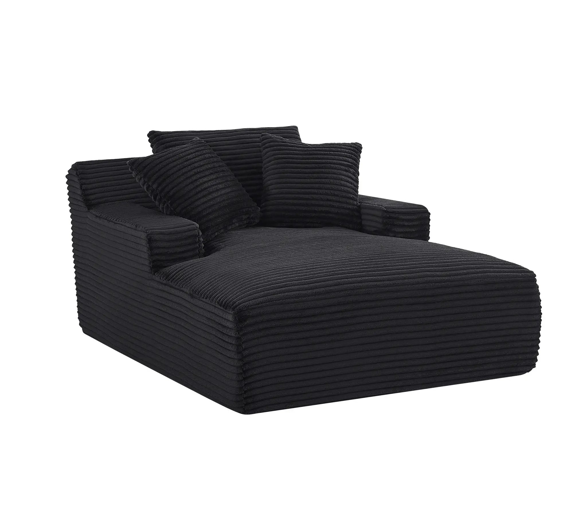 Cloudline - Oversized Chaise Lounge, Modern Comfy Couch With Full Foam Cushioning, Cozy Sleeper Sofabed by Unique Piece Furniture