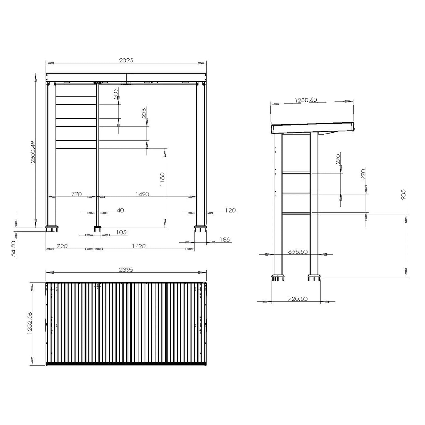 Castelle Flame Astoria 94-Inch 6-Burner 85K BTU Outdoor Kitchen Grill Island With Wine Cooler, Rotisserie, Cabinets, And Granite Countertops (SAK68014) by SAKSBY WHOLESALE
