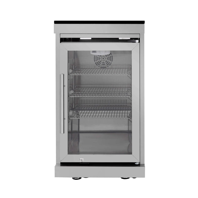Castelle Flame Astoria 94-Inch 6-Burner 85K BTU Outdoor Kitchen Grill Island With Wine Cooler, Rotisserie, Cabinets, And Granite Countertops (SAK68014) by SAKSBY WHOLESALE