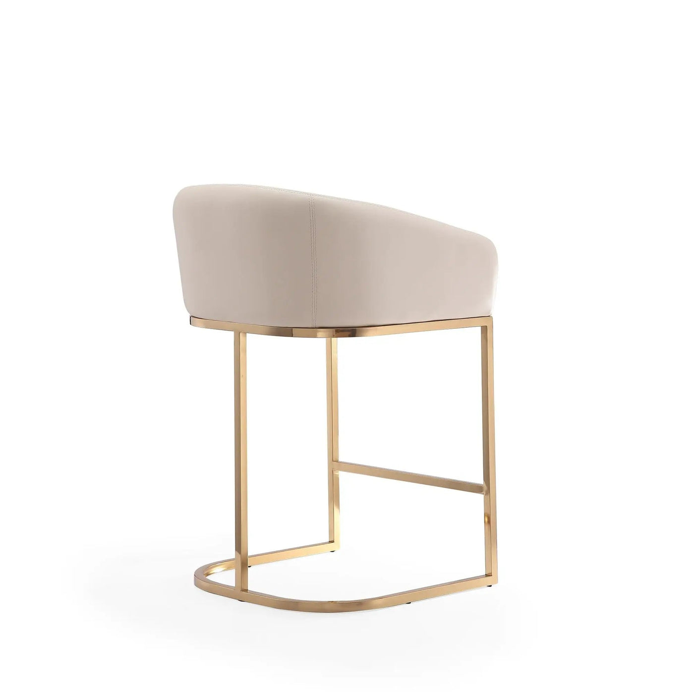 Mid-Century Modern Stool With Steel Base by HouseOfZazla