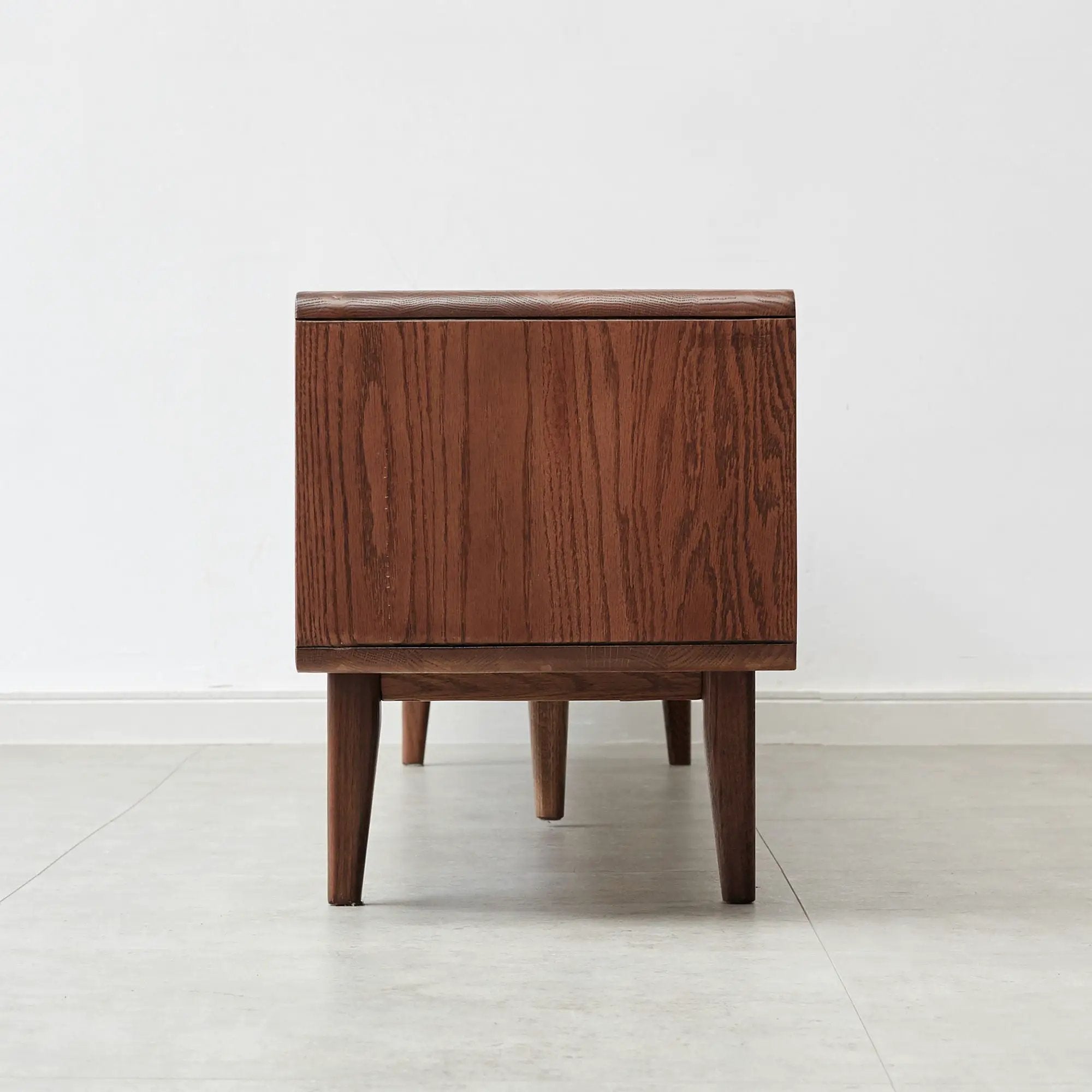 TV Cabinet With Chinese Changhong Glass Doors, Two Drawer Storage Space TV Standing by HouseOfZazla