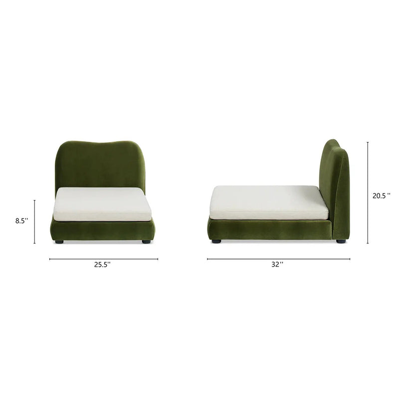 Roman Upholstered Modern Pet Bed by HouseOfZazla
