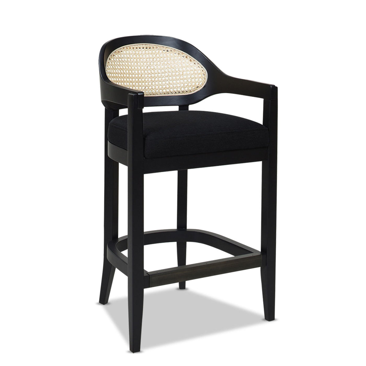 Americana - Mid-Century Modern Cane Back Counter Stool, photo 19 of 35