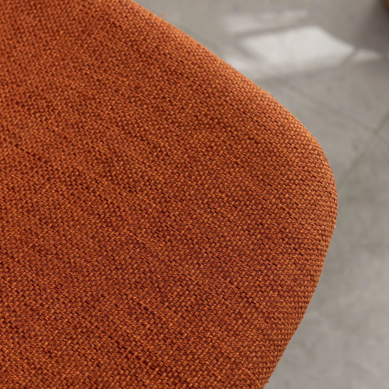 Porth - 28.25" Fabric Kitchen Counter Height Stools (Set of 2) - Orange by HouseOfZazla